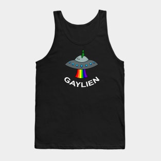 Rainbow Gaylien Pride Alien Tank Top